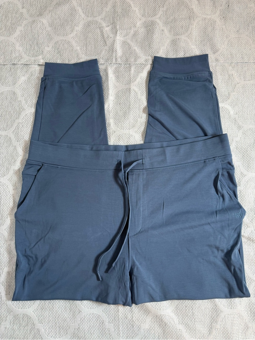 Cozy Earth Menβs Blue Brushed Bamboo Joggers with Pockets